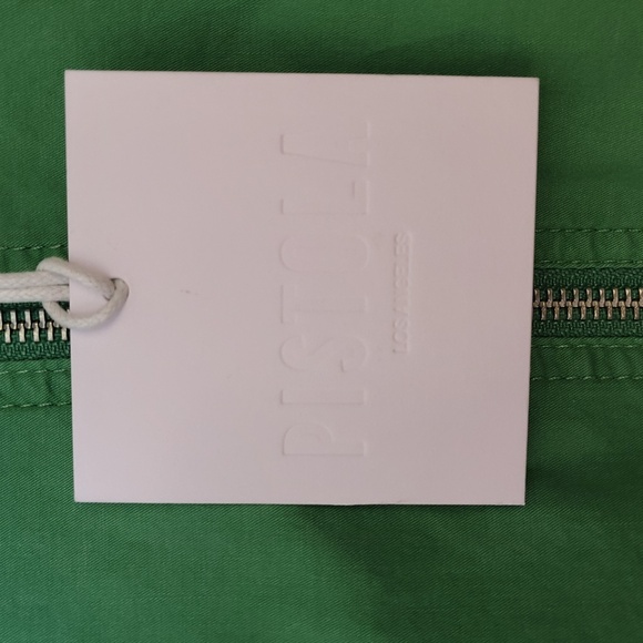 Pistola Meg Short Sleeve Zip Front Jumpsuit. Avocado Color Size M - Picture 16 of 16